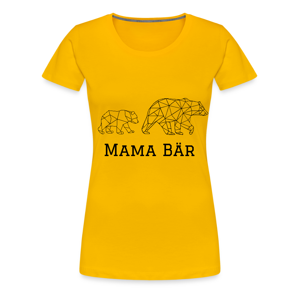 Mama Bär - Bio Frauen T-Shirt - Sonnengelb