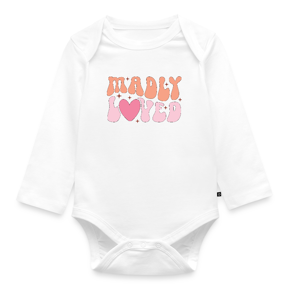 madly loved Baby Bio-Langarm-Body - Weiß