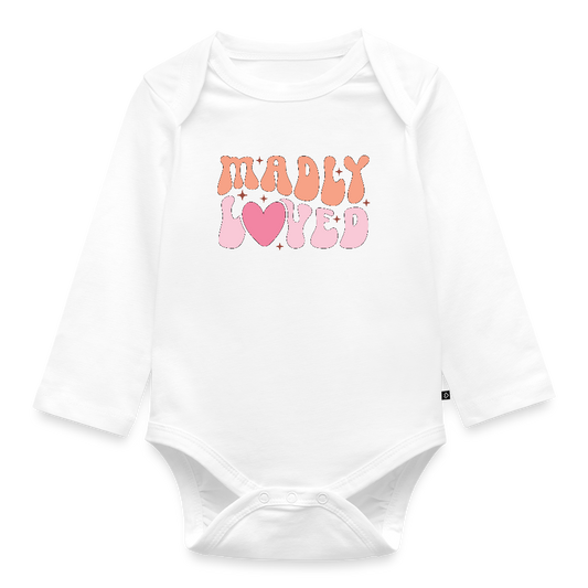 madly loved Baby Bio-Langarm-Body - Weiß