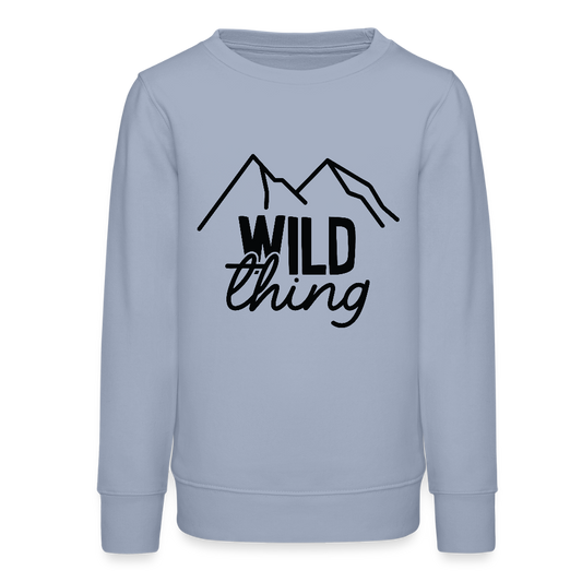 wild thing -  Bio Kinder Sweatshirt - Lavendel-Violett