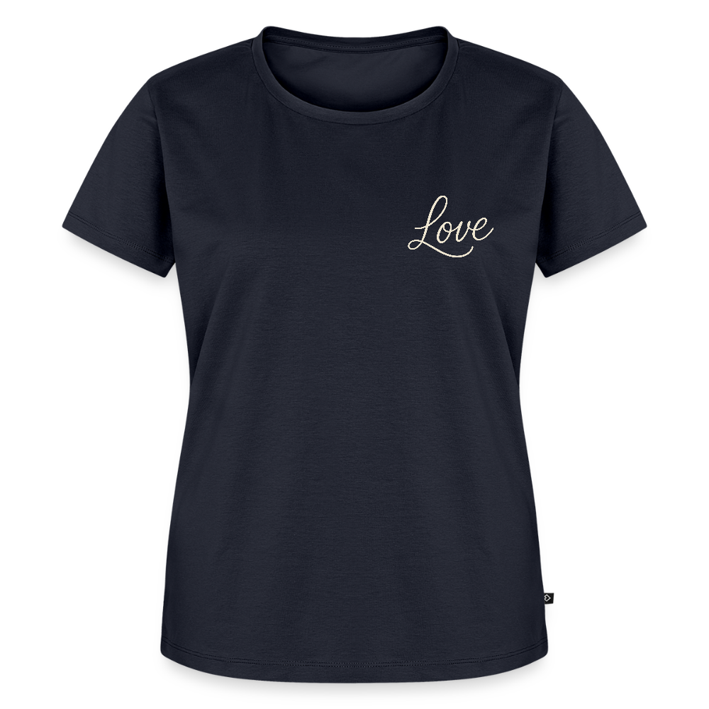Love - Bio FrauenT-Shirt - Navy