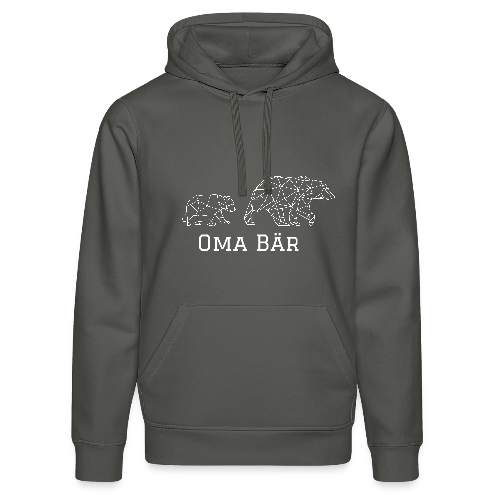 Oma Bär - Bio Unisex Hoodie - Anthrazit