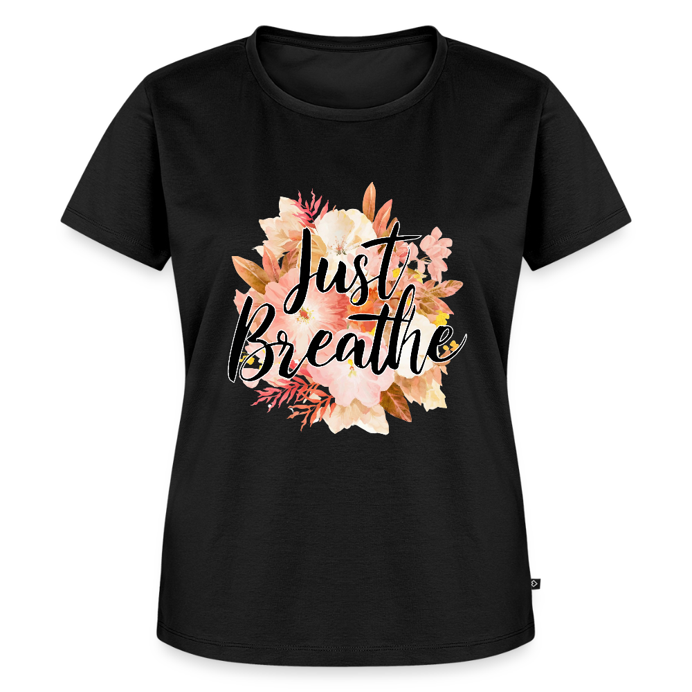 Just Breathe - Bio Frauen T-Shirt - Schwarz