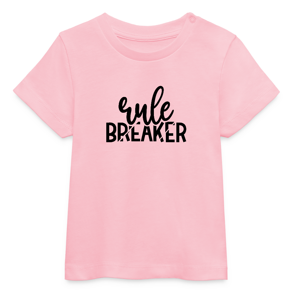 Rule Breaker - Baby Bio-T-Shirt - Hellrosa