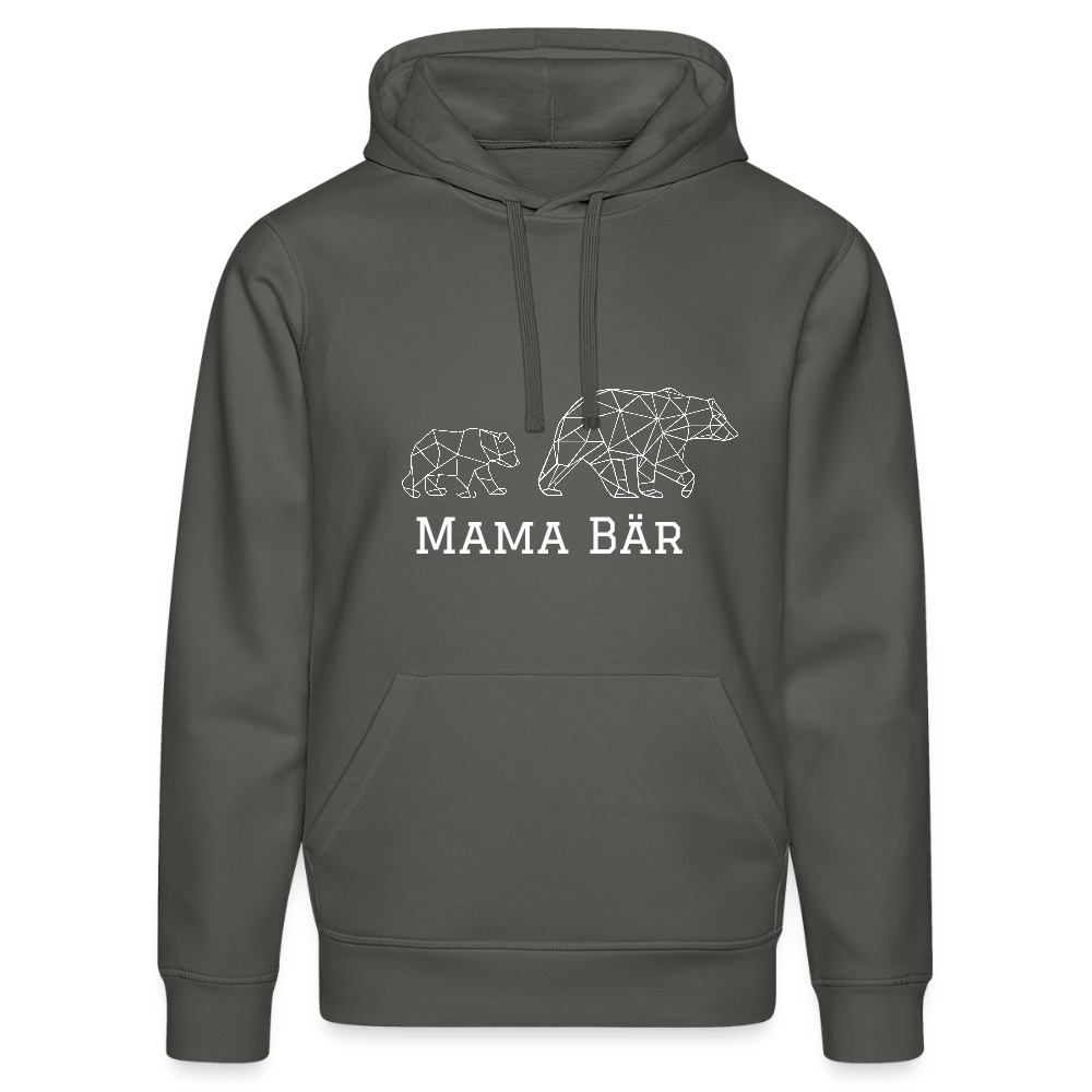 Mama Bär - Bio Unisex Hoodie - Anthrazit