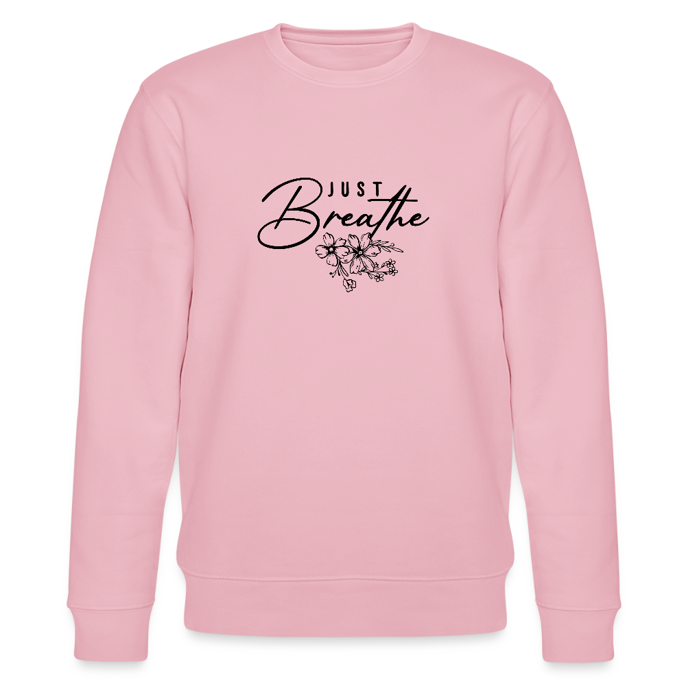 Just Breathe - Bio Unisex Sweatshirt - Hellrosa