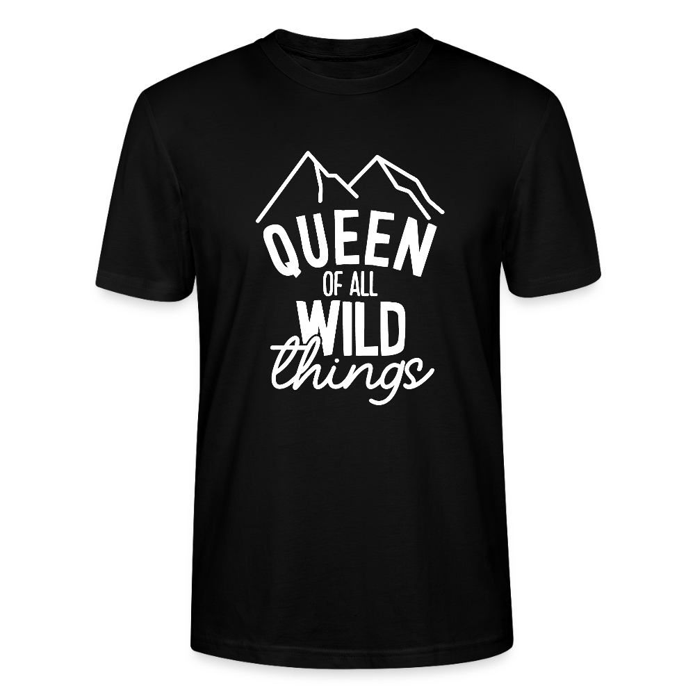 Queen of all wild things - Bio Unisex T-Shirt - Schwarz