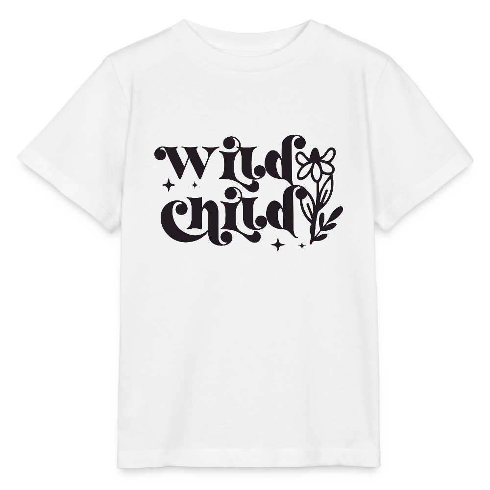 wild child - Bio Kinder T-Shirt - Weiß