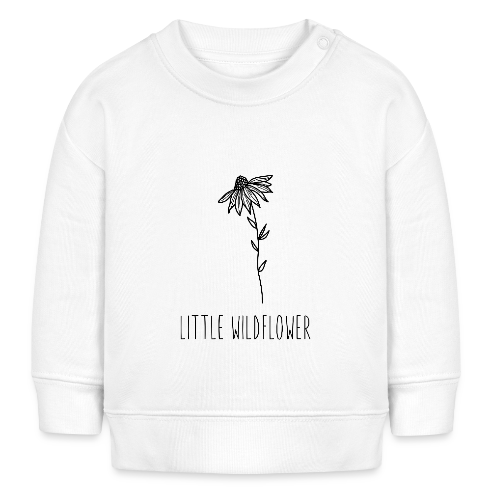 Little wildflower - Bio Baby Sweatshirt - Weiß