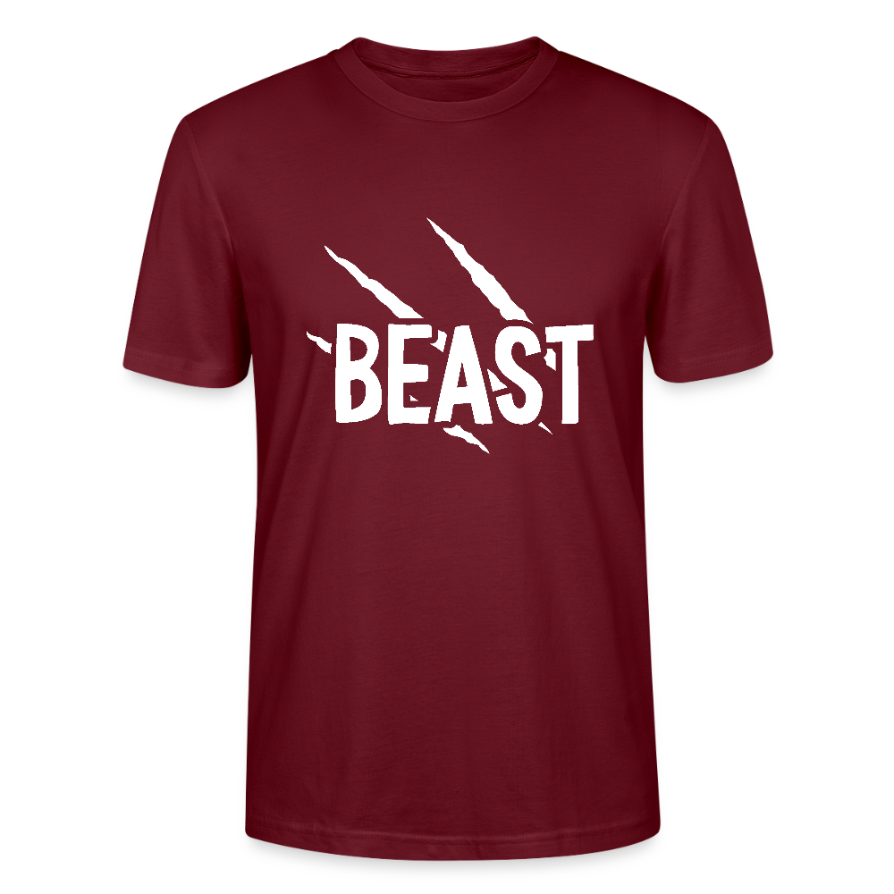 Beast - Bio Unisex T-Shirt - Burgunderrot
