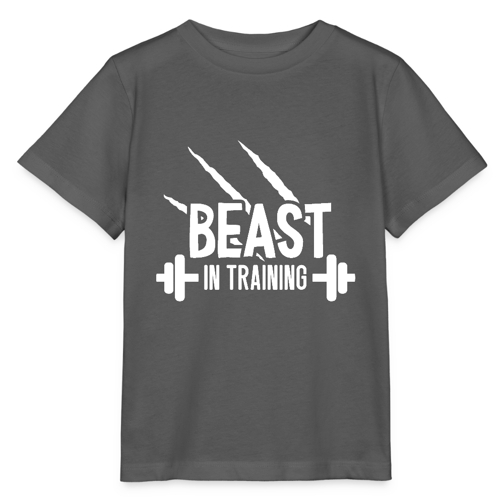 Beast in Training - Bio Kinder T-Shirt - Anthrazit