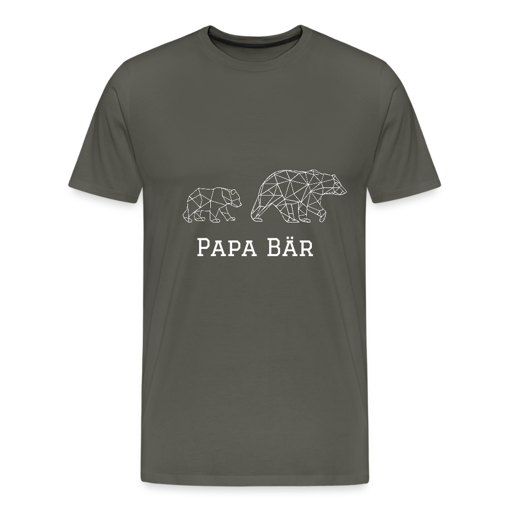Papa Bär Unisex Bio T-Shirt - Asphalt