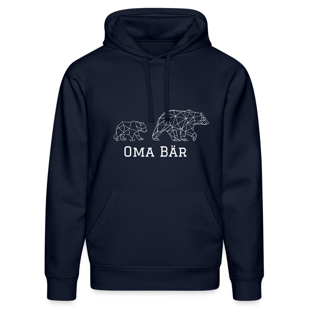 Oma Bär - Bio Unisex Hoodie - French Navy