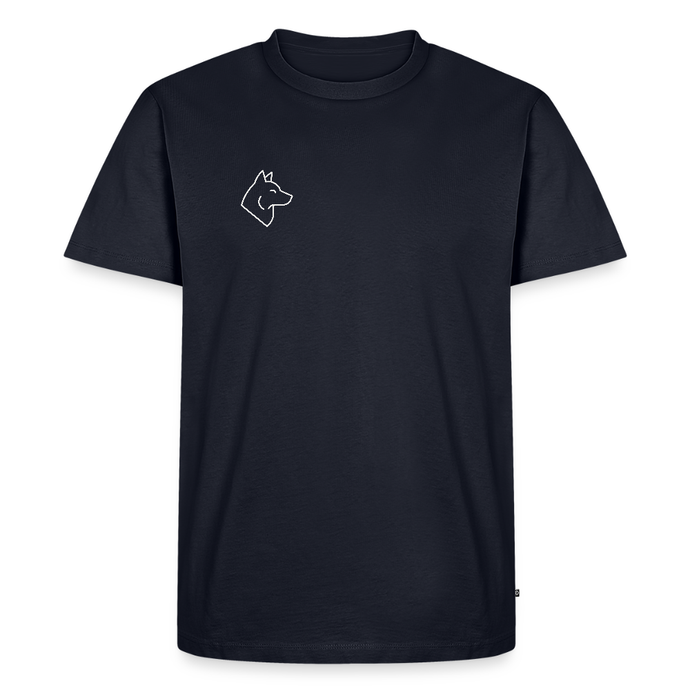 Wolf - Bio Männer T-Shirt - Navy