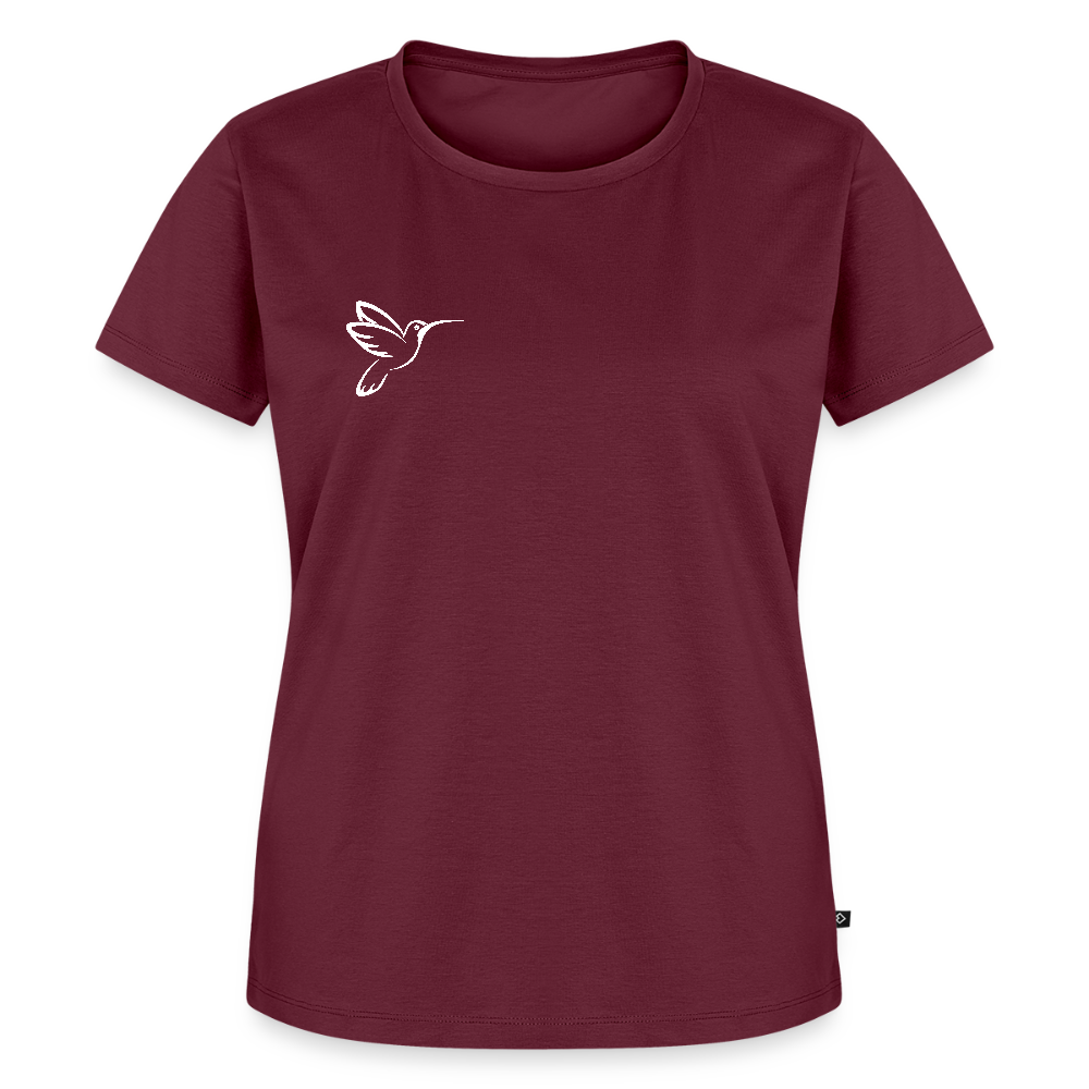 Kolibri - Bio Frauen T-Shirt - Burgunderrot