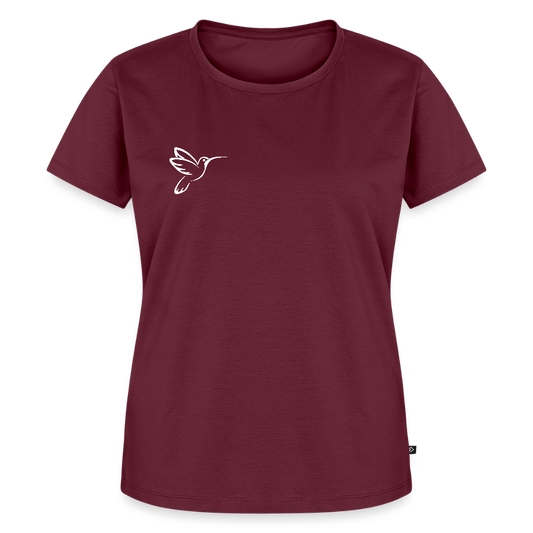 Kolibri - Bio Frauen T-Shirt - Burgunderrot