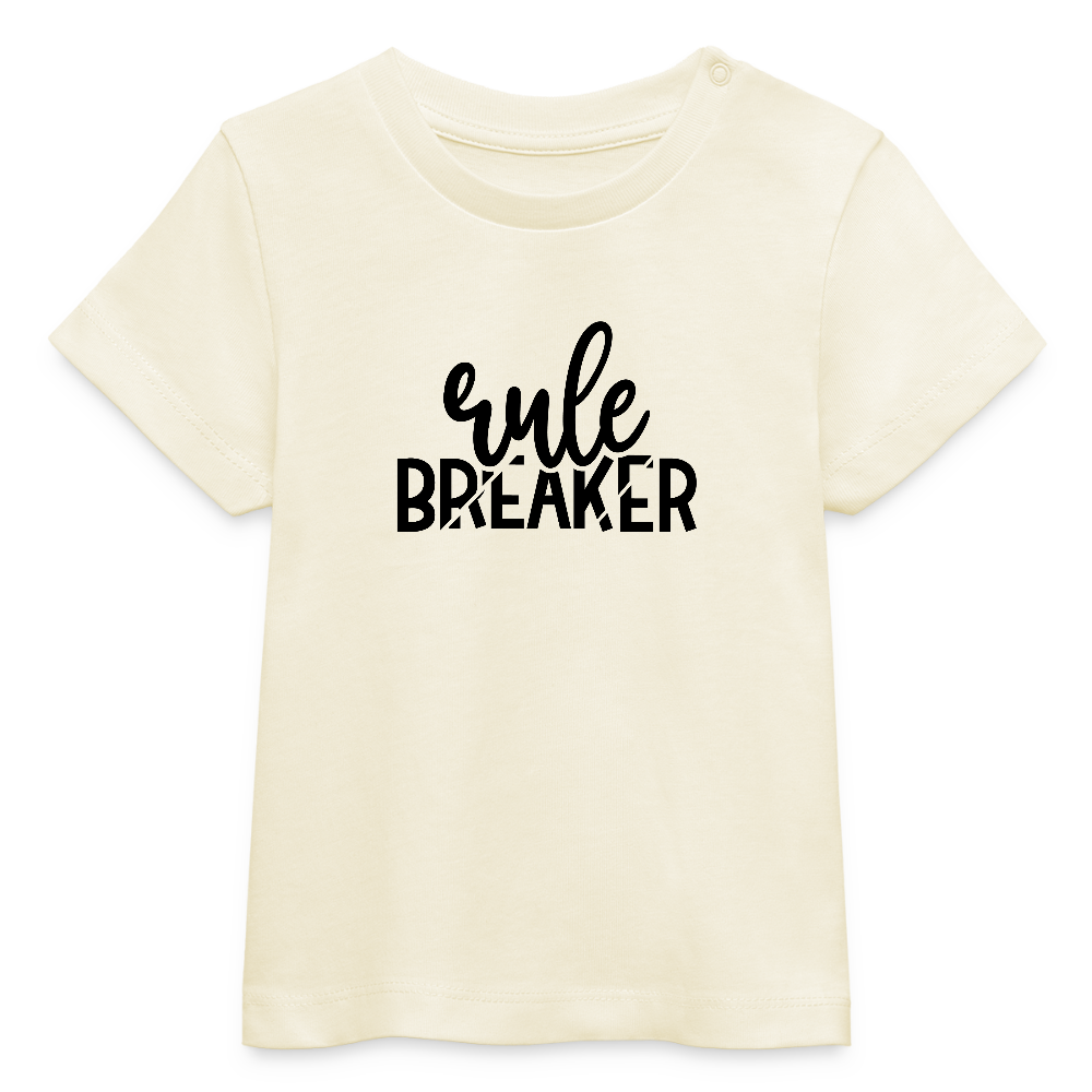 Rule Breaker - Baby Bio-T-Shirt - Weißgrau