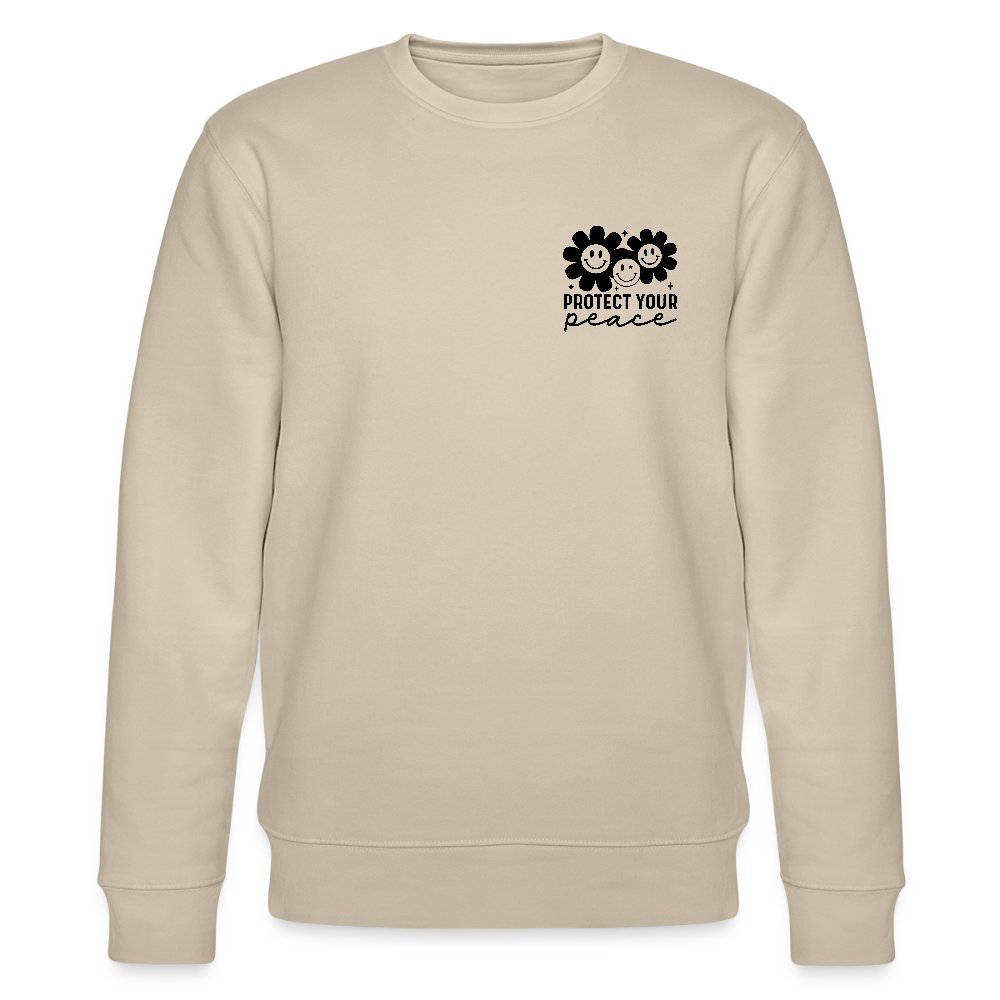 Protect your peace - Bio Unisex Sweatshirt - Beige
