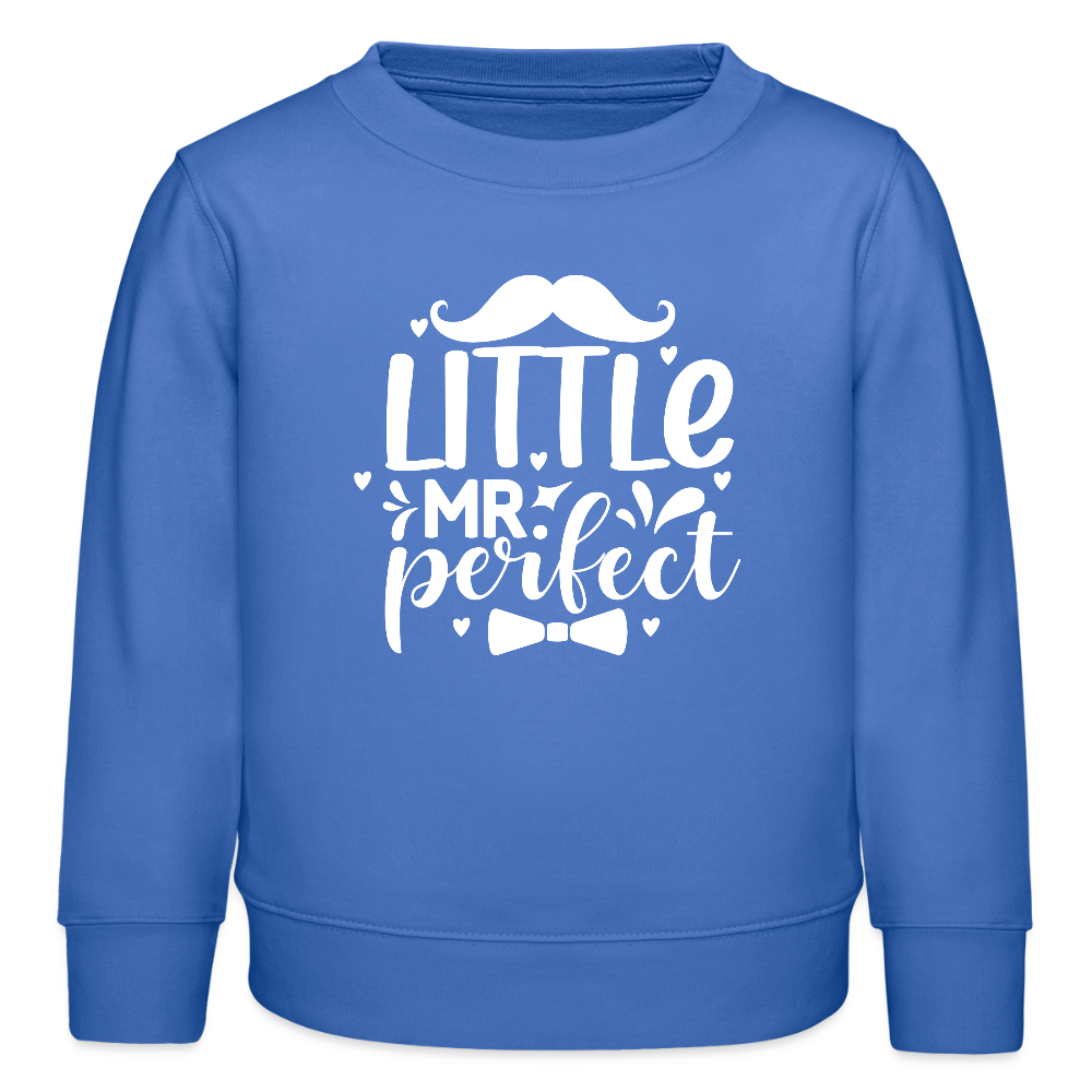 little Mr. perfect - Bio Kinder Sweatshirt - carolina Blue