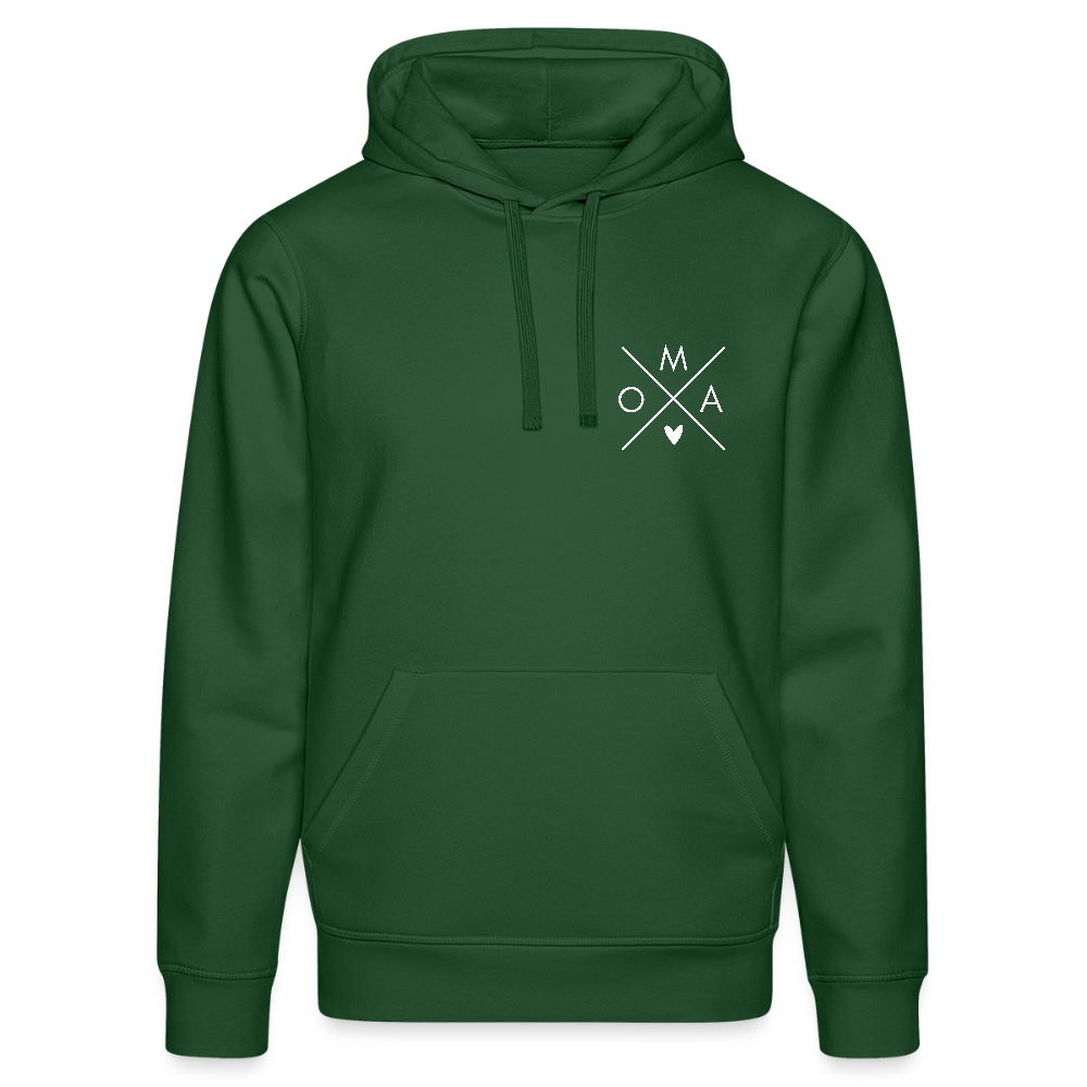 Oma - Bio Unisex Hoodie - Flaschengrün