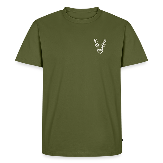 Hirsch - Bio Männer T-Shirt - Khaki