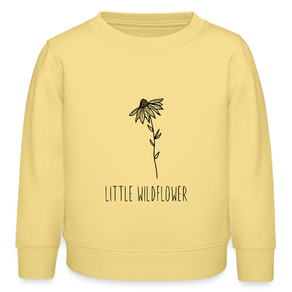 Little wildflower - Bio Kinder Sweatshirt - Gelb Viva 