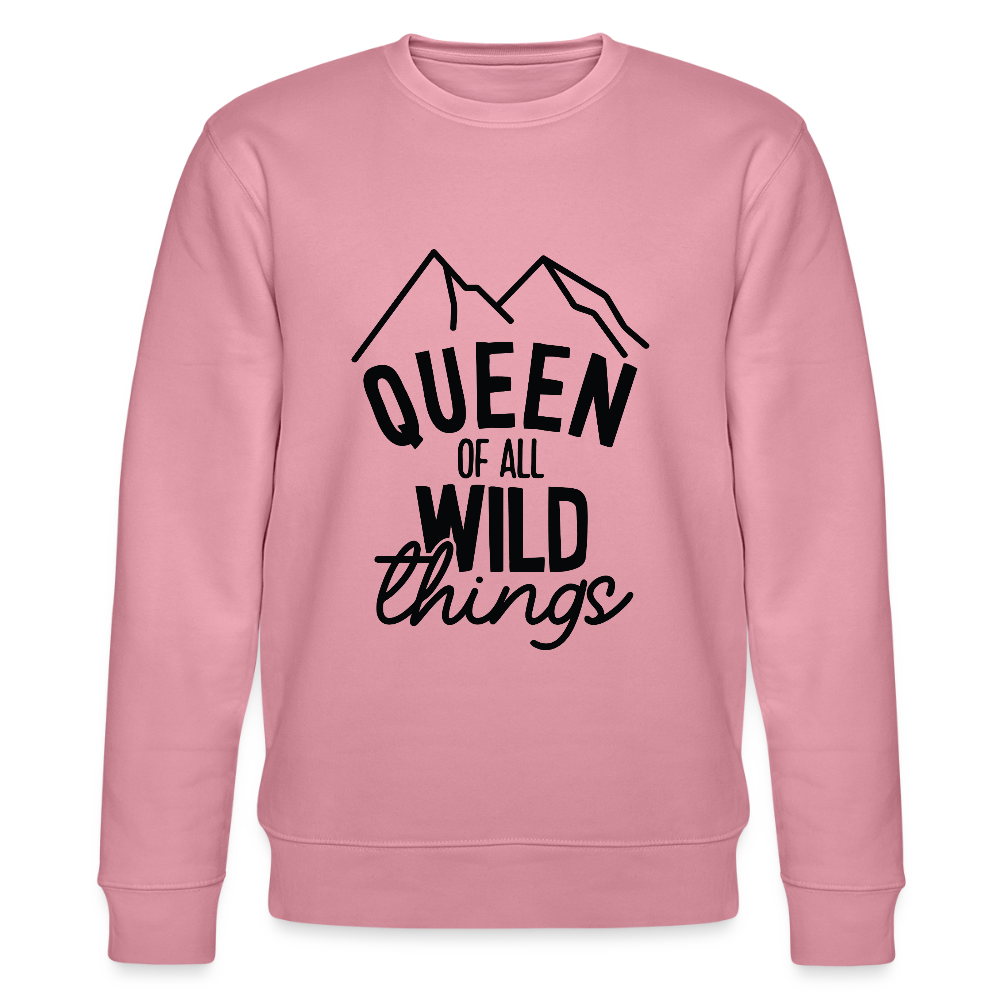 Queen of all wild things - Bio Unisex Sweatshirt CHANGER - Lila Traum