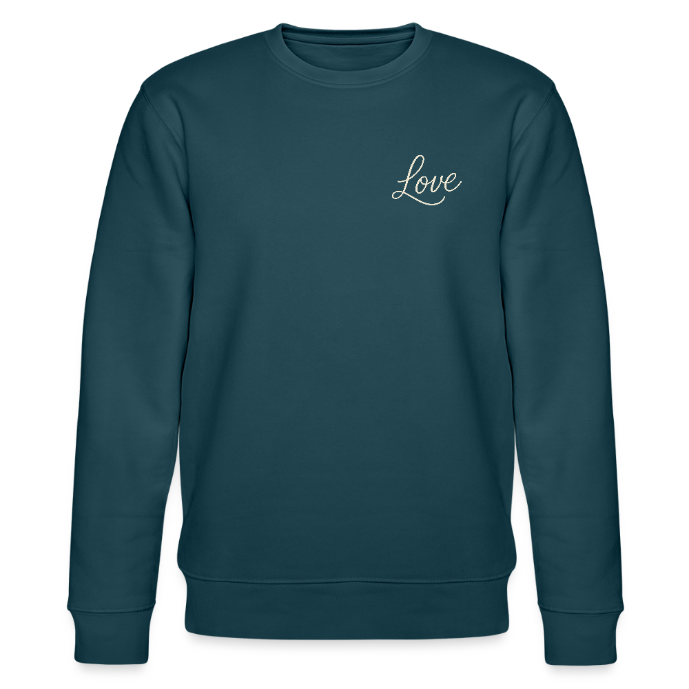 Love - Bio Unisex Sweatshirt - Dunkles Petrol