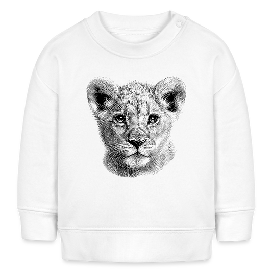 Löwenkind - Bio Baby Sweatshirt - Weiß