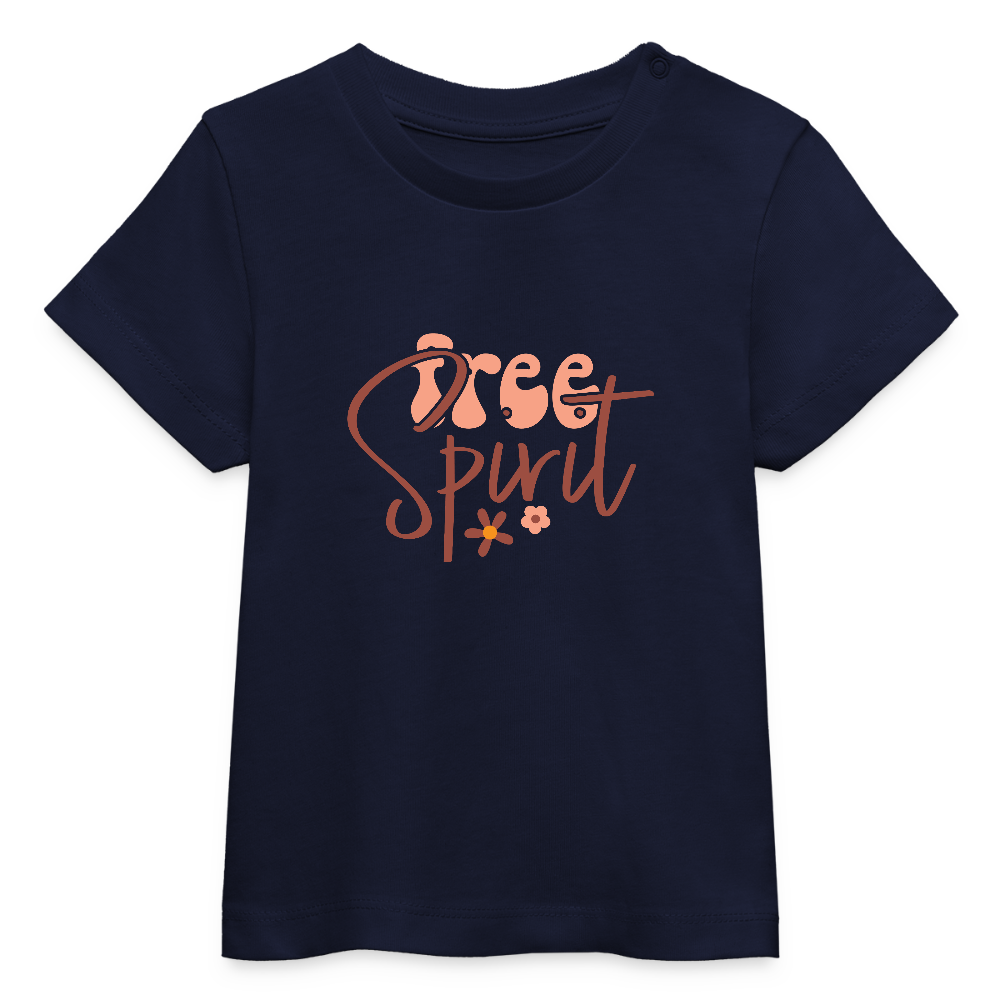 free Spirit - Bio Baby T-Shirt - Navy