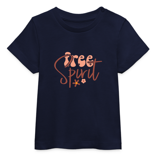 free Spirit - Bio Baby T-Shirt - Navy