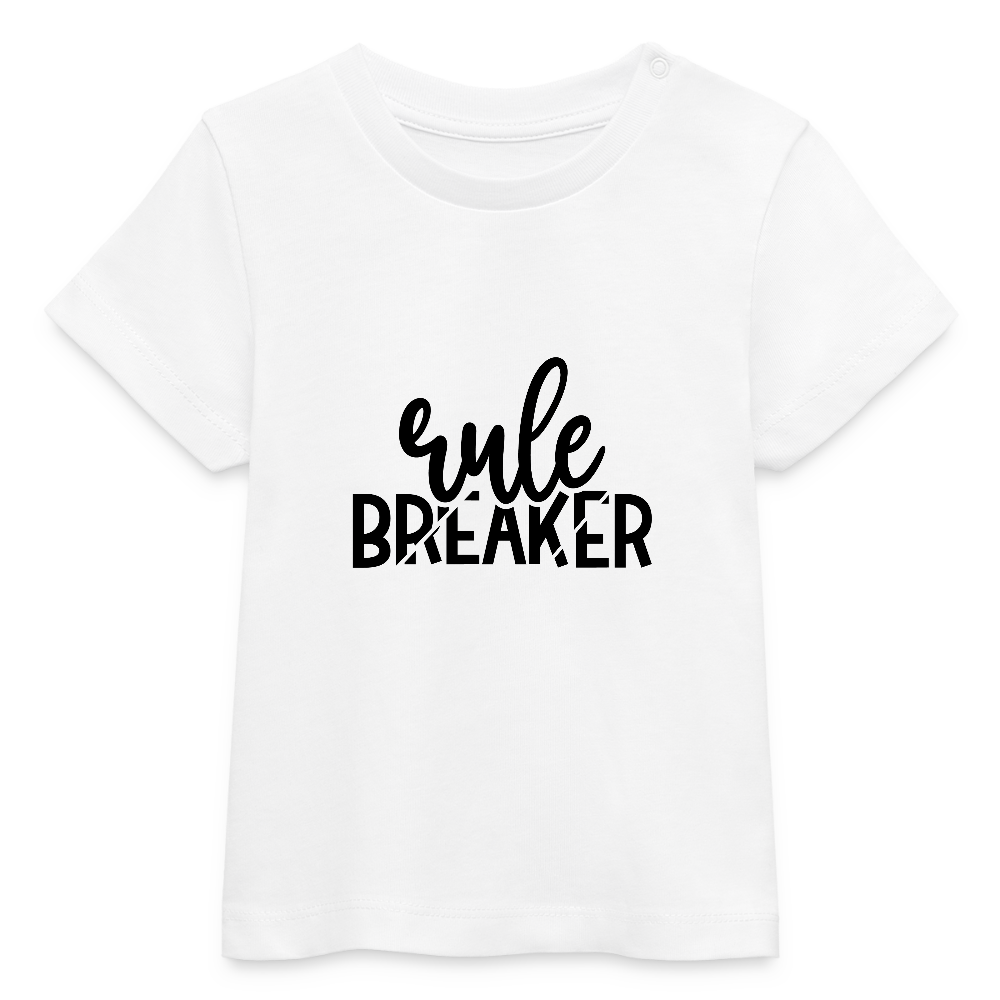 Rule Breaker - Baby Bio-T-Shirt - Weiß