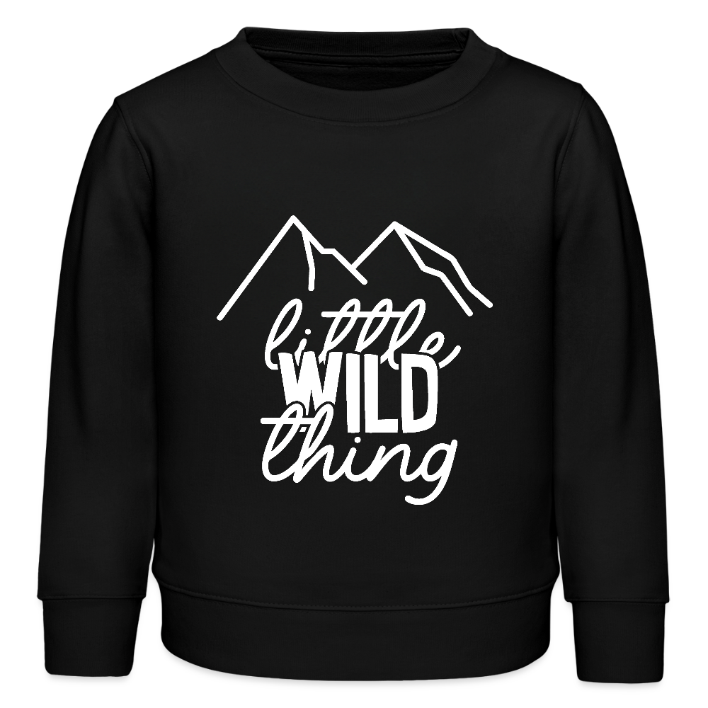 little wild thing -  Bio Kinder Sweatshirt - Schwarz