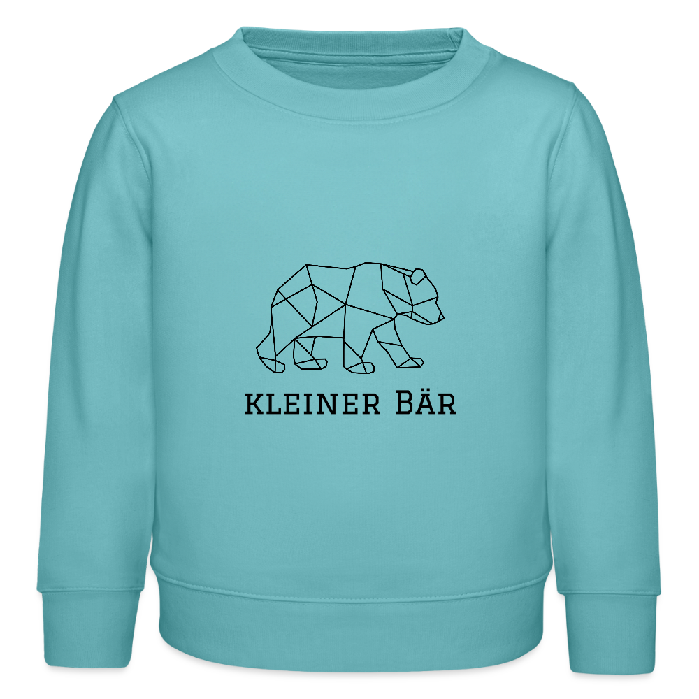 Kleiner Bär - Kinder Bio Sweatshirt - Pastelltürkis