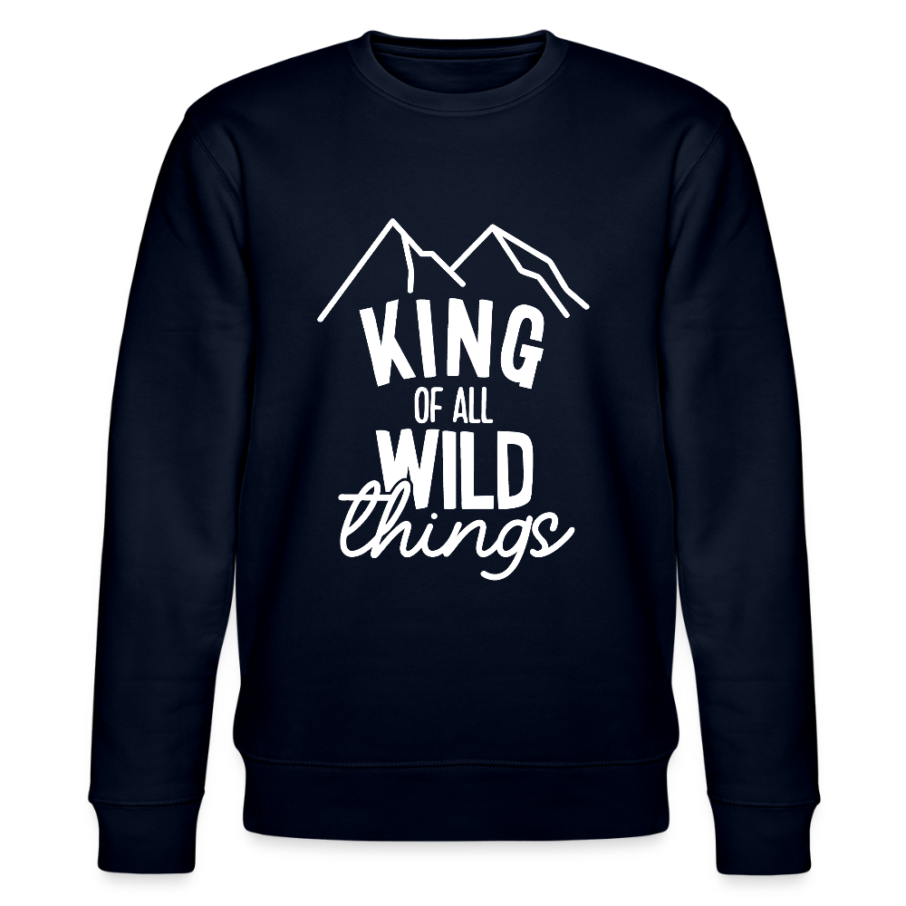 King of all wild things - Bio Unisex Sweatshirt - Navy