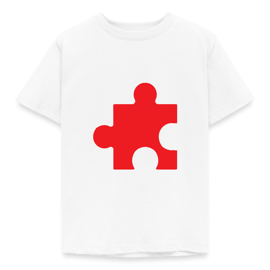 Puzzle Kinder T-Shirt - Weiß