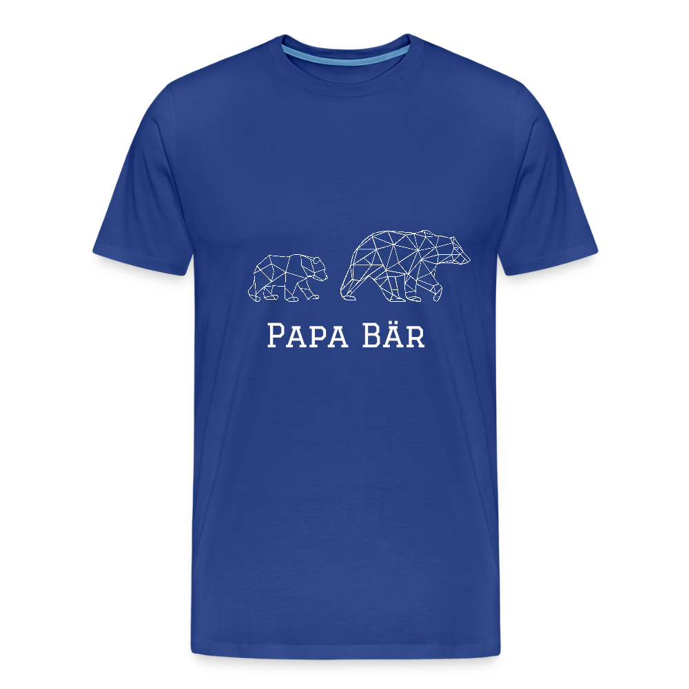 Papa Bär Unisex Bio T-Shirt - Königsblau