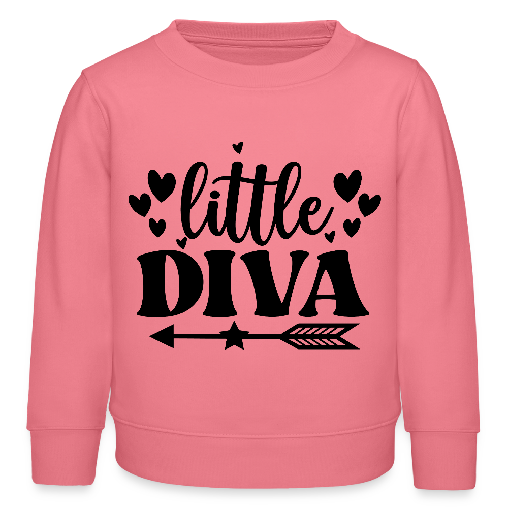 little Diva  Bio Kinder Sweatshirt - Pink 