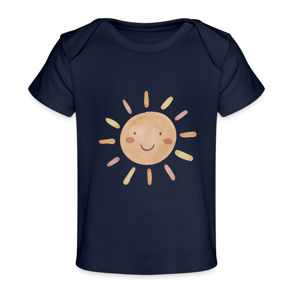 Sonne - Baby Bio-T-Shirt - Dunkelnavy