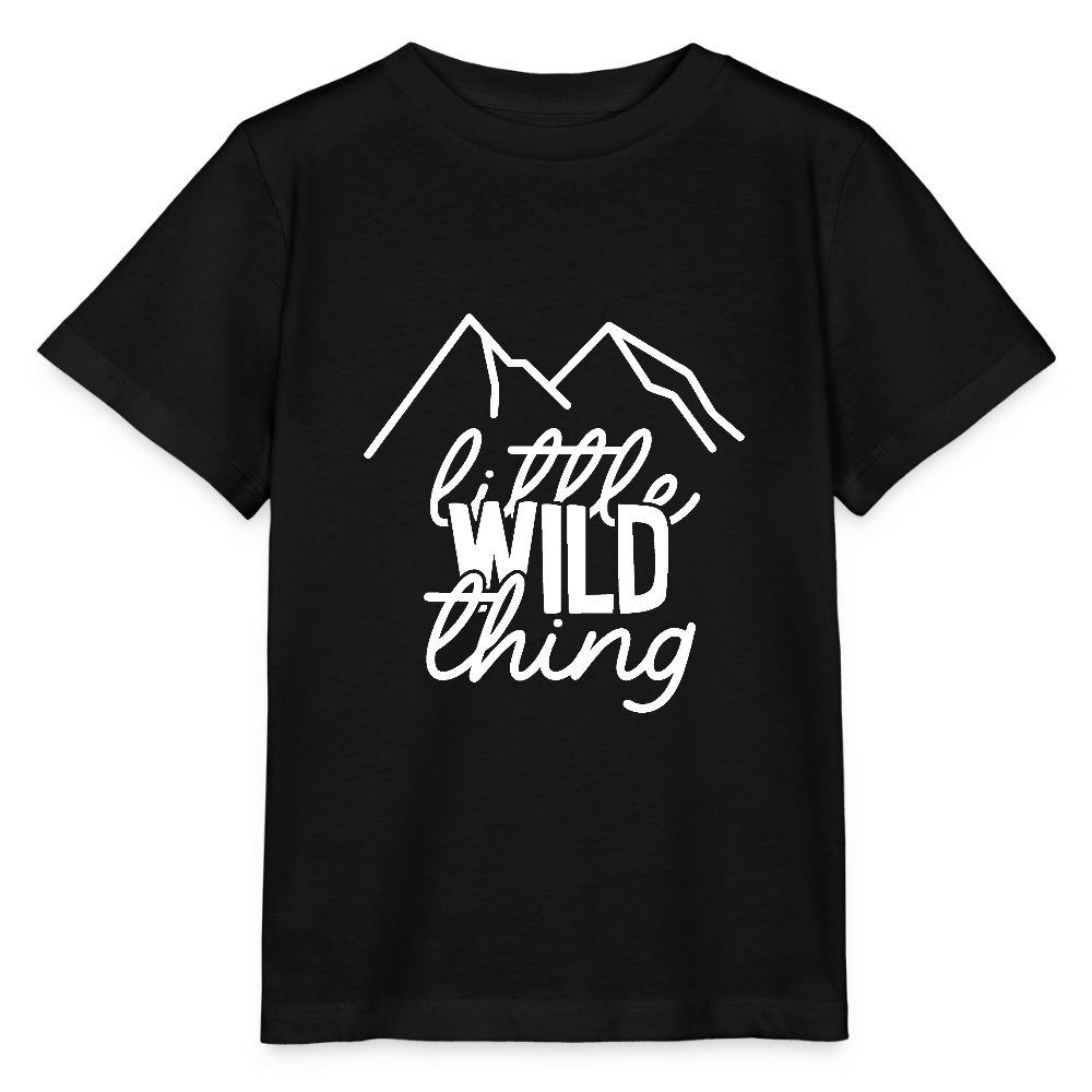 little wild thing - Bio Kinder T-Shirt - Schwarz