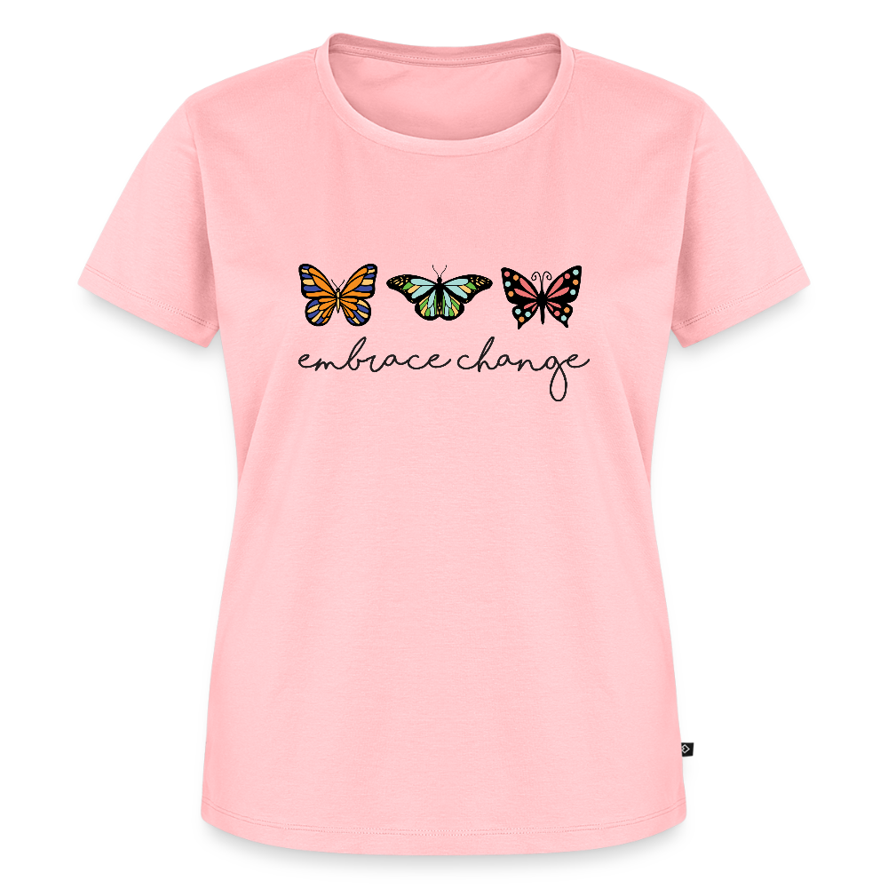 embrace change - Bio Frauen T-Shirt - Rosa