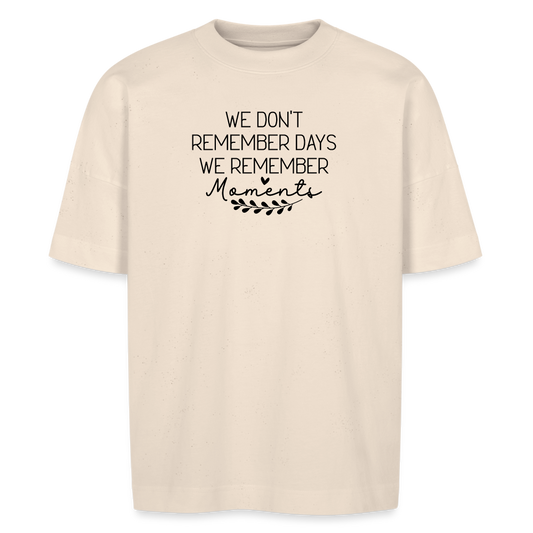 Moments Unisex Oversize Bio Shirt - Naturweiß