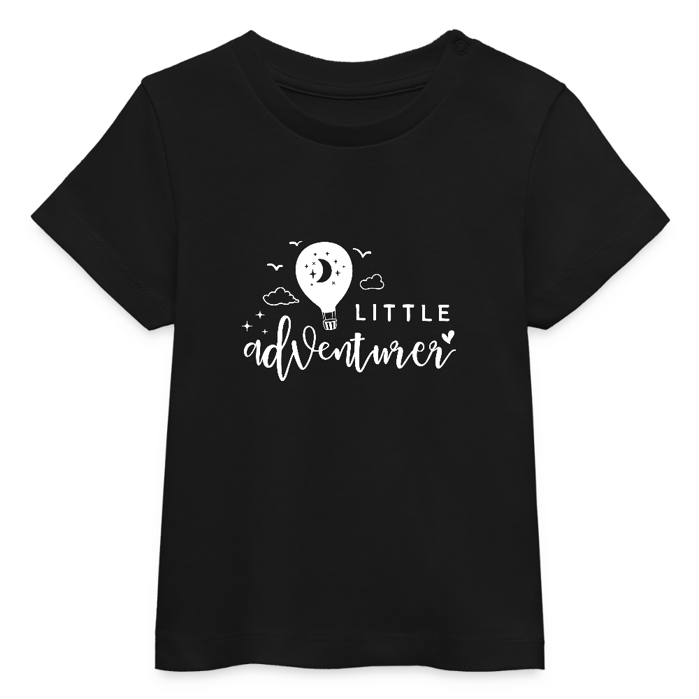 little adventurer - Bio Baby T-Shirt - Schwarz