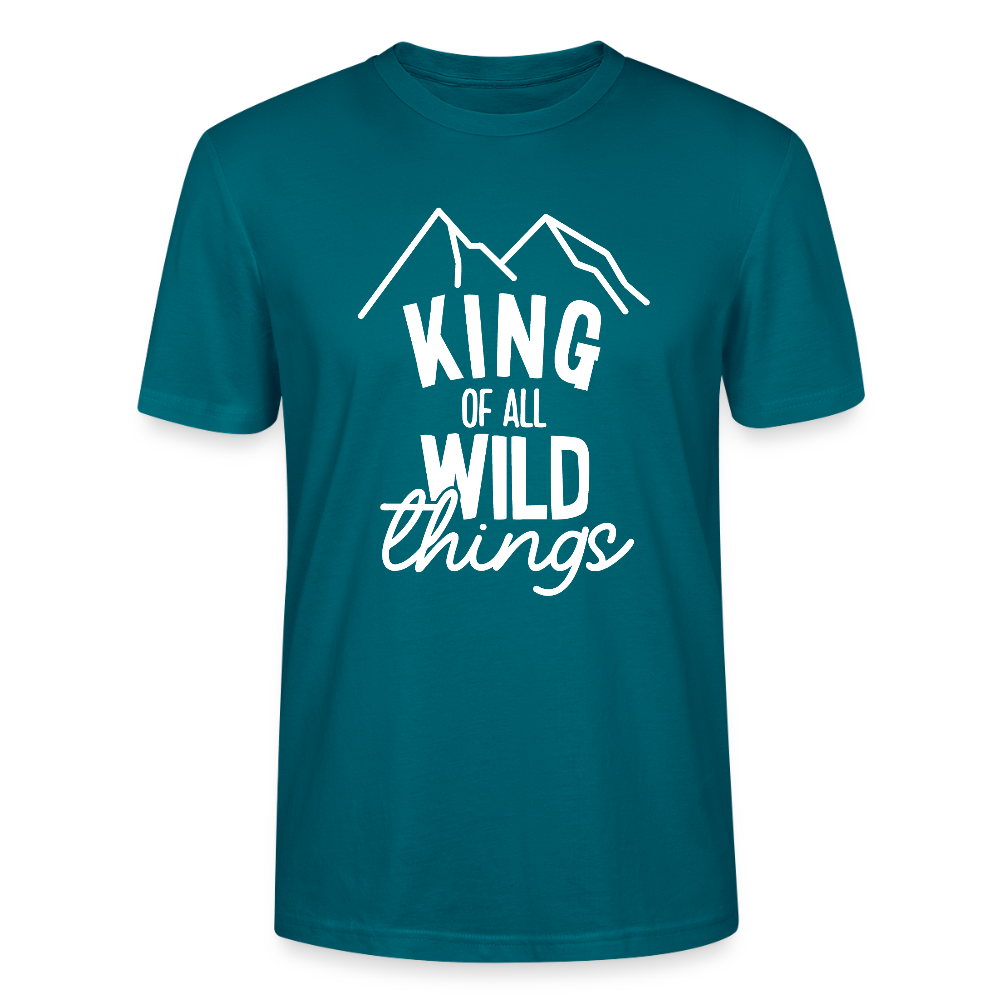 King of all wild things - Bio Unisex T-Shirt - Ozeanblau