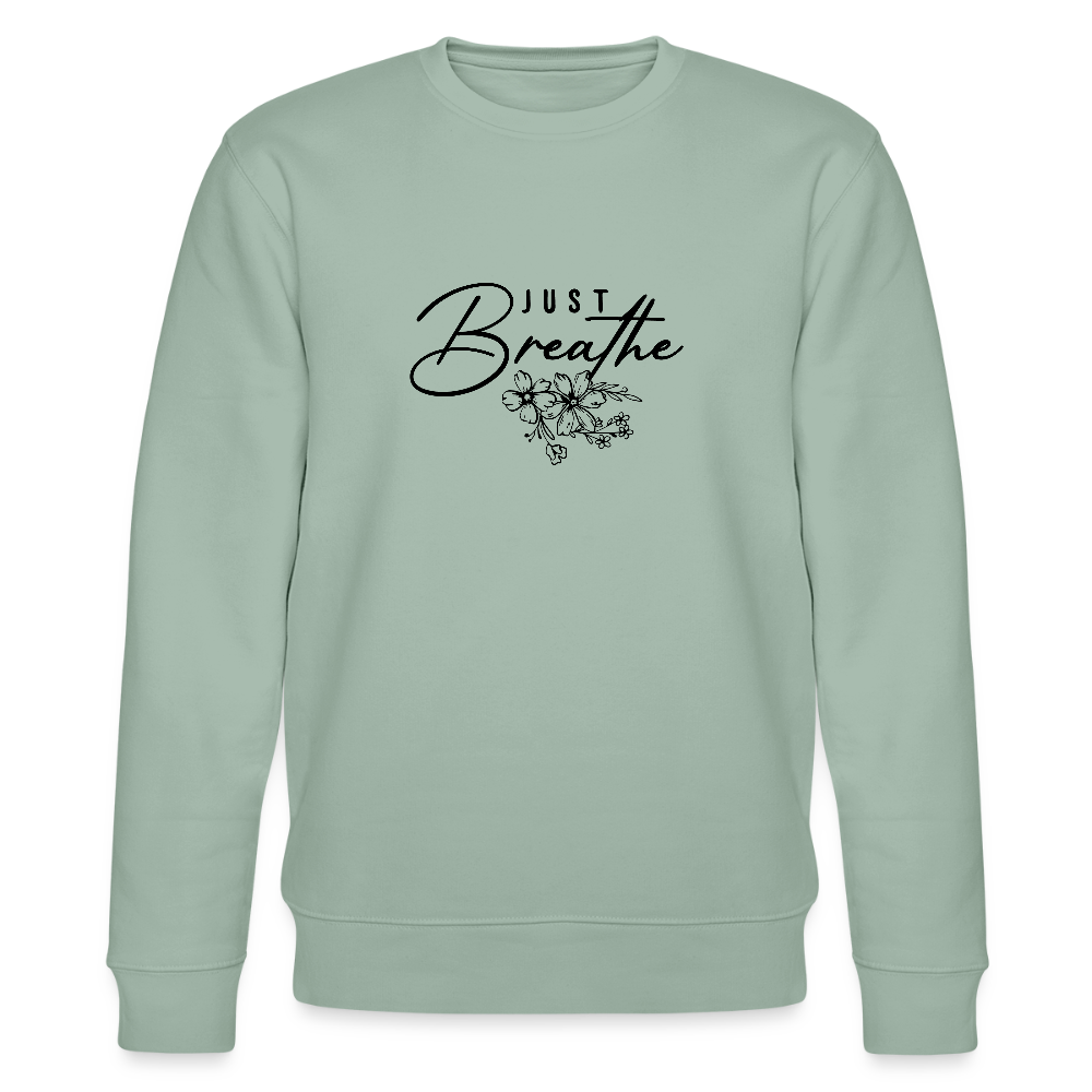 Just Breathe - Bio Unisex Sweatshirt - Helles Graugrün