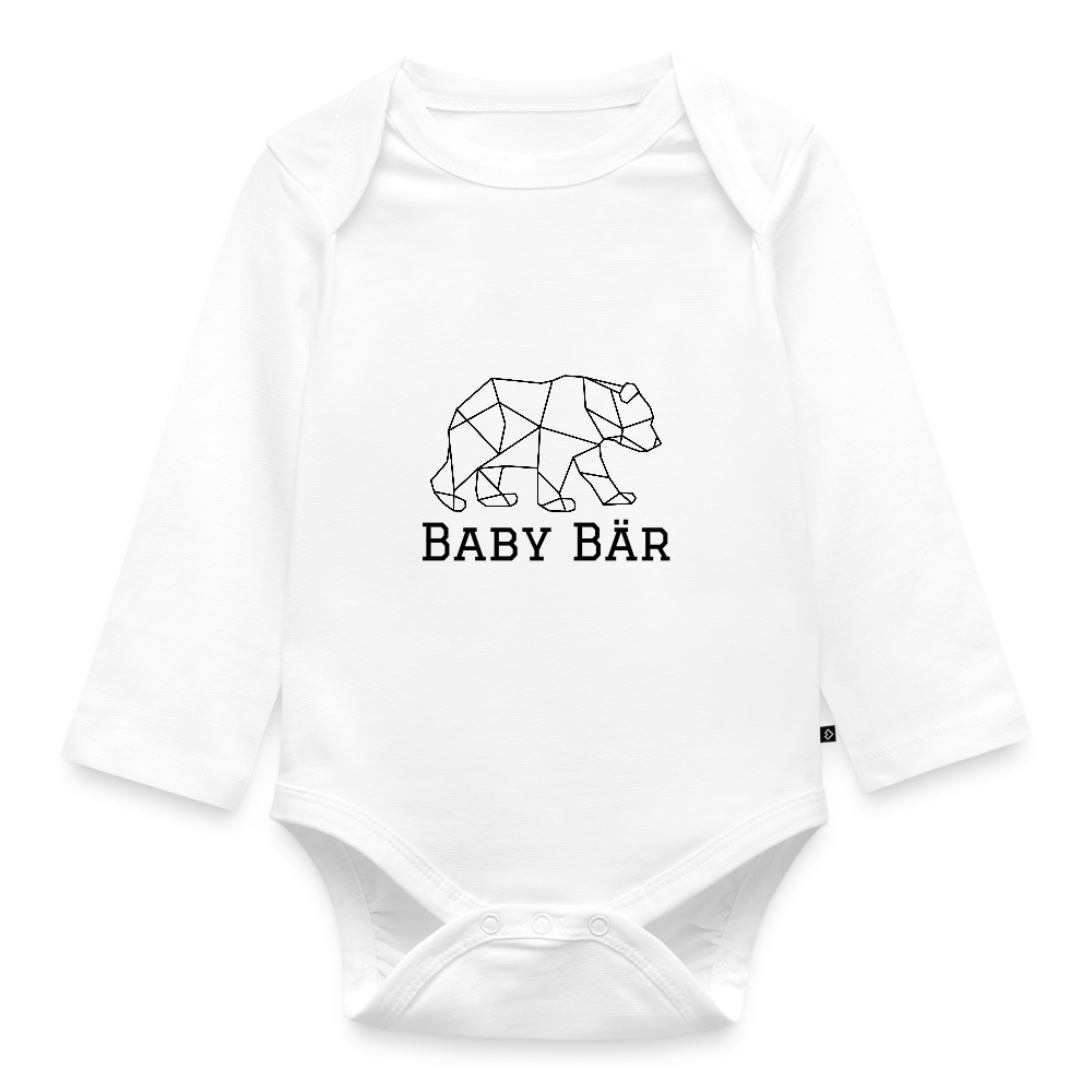 Baby Bär - Bio Langarm Body - Weiß