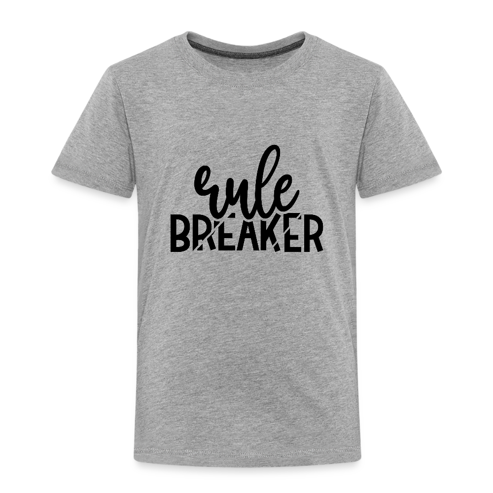 Rule Breaker - Kinder Bio T-Shirt - Grau meliert