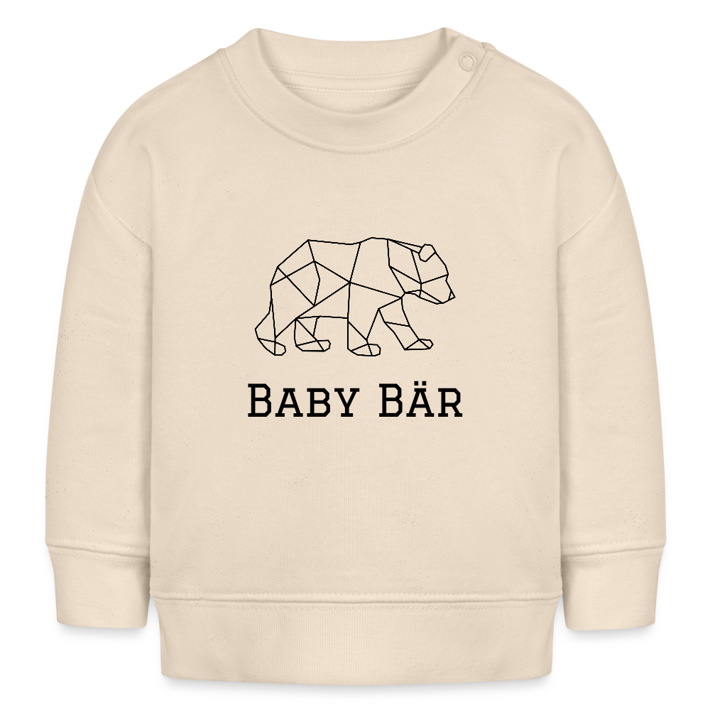 Baby Bär Bio-Sweatshirt - Weißgrau