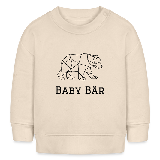 Baby Bär Bio-Sweatshirt - Weißgrau