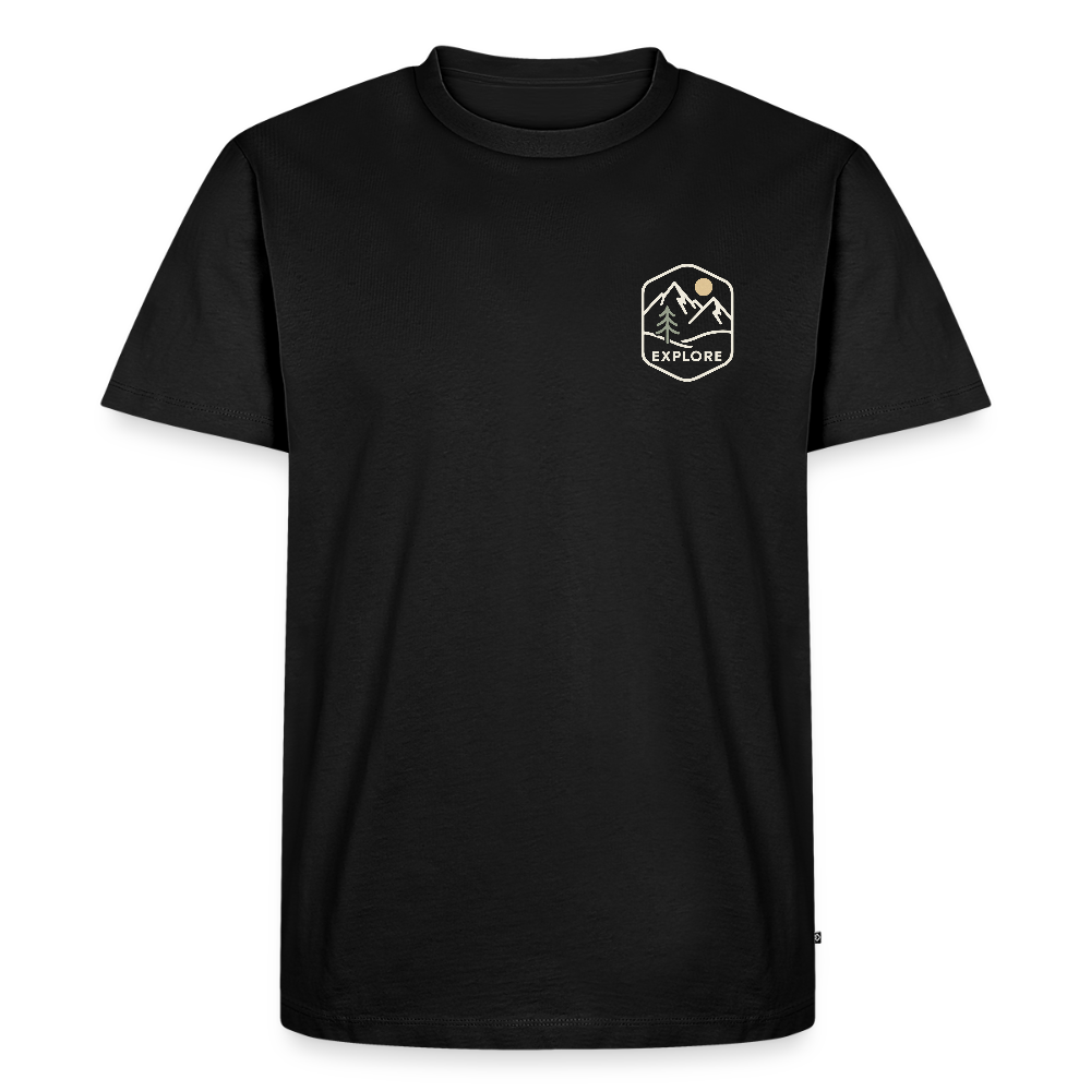 Berge - Bio Männer T-Shirt - Schwarz